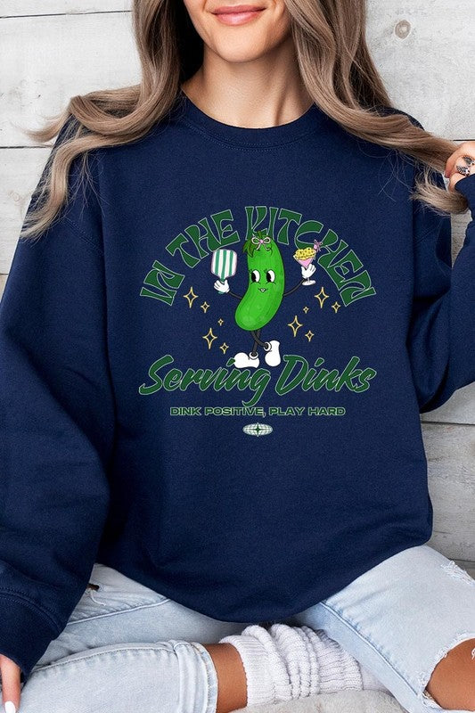 In the Kitchen Serving Dinks Crewneck Sweatshirt