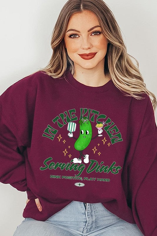 In the Kitchen Serving Dinks Crewneck Sweatshirt