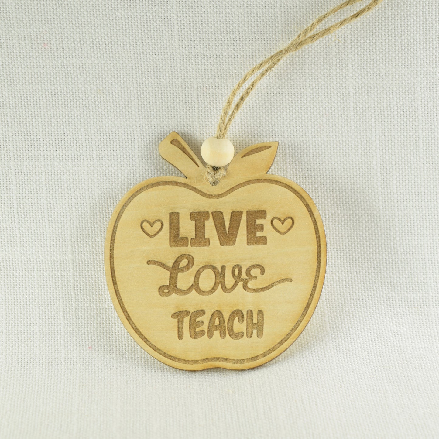 Engraved Teacher Apple Ornaments | Gift Tags