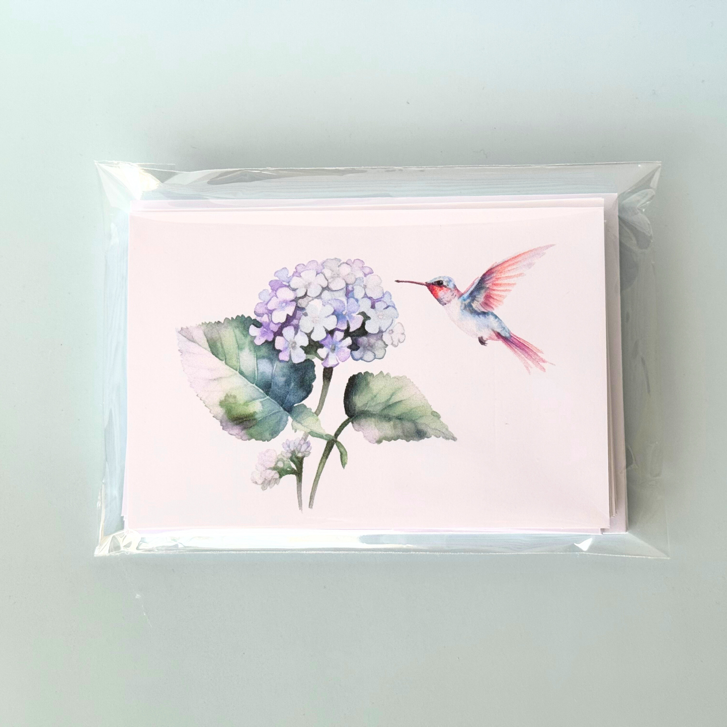 Hummingbirds Greeting Card Set of 6 – Card & Envelope