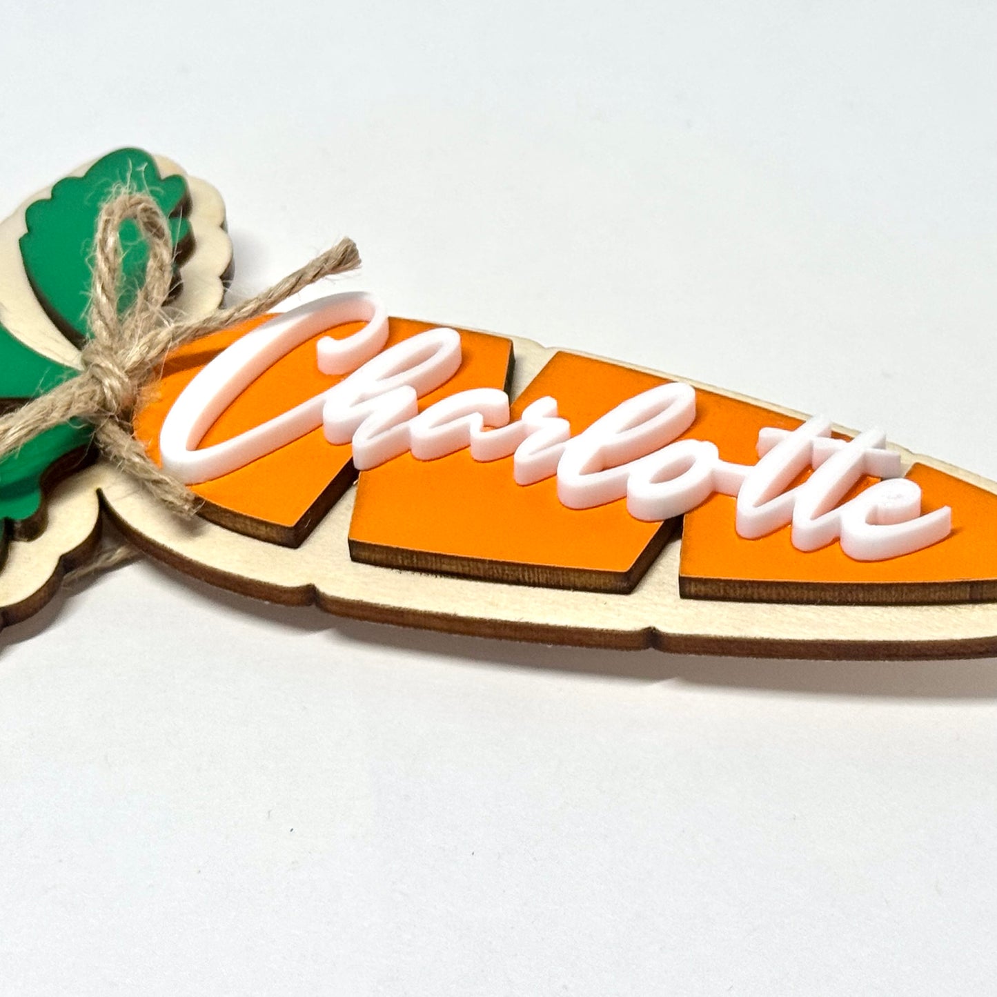 Spring Carrot Keepsake Tag