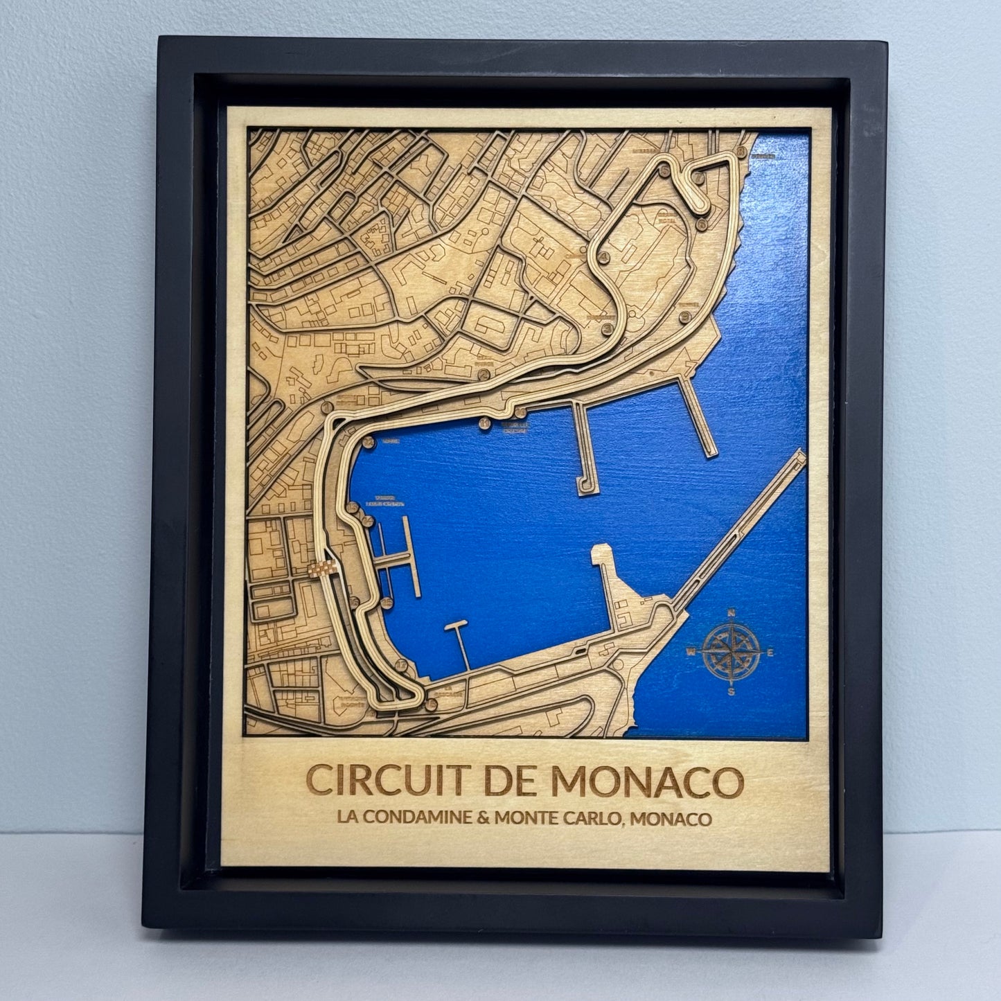 Tail Of The Dragon Topographic Framed Map Art