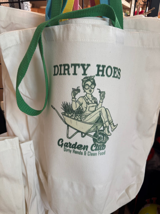 Dirty Hoes Garden Club Canvas Tote Bag