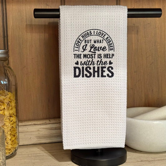 Help With The Dishes Kitchen Towel