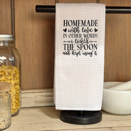 Homemade With Love Kitchen Towel