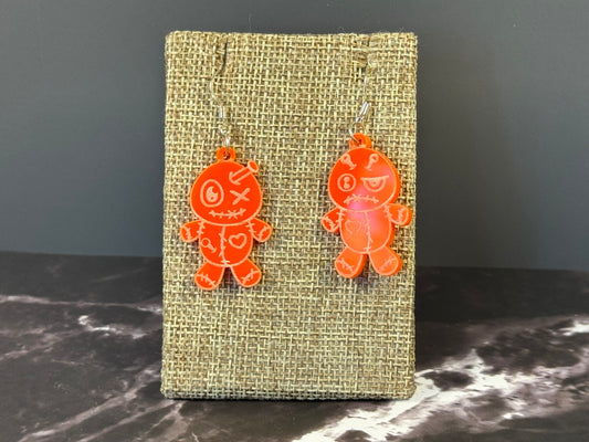 Handmade Voodoo Doll Earrings