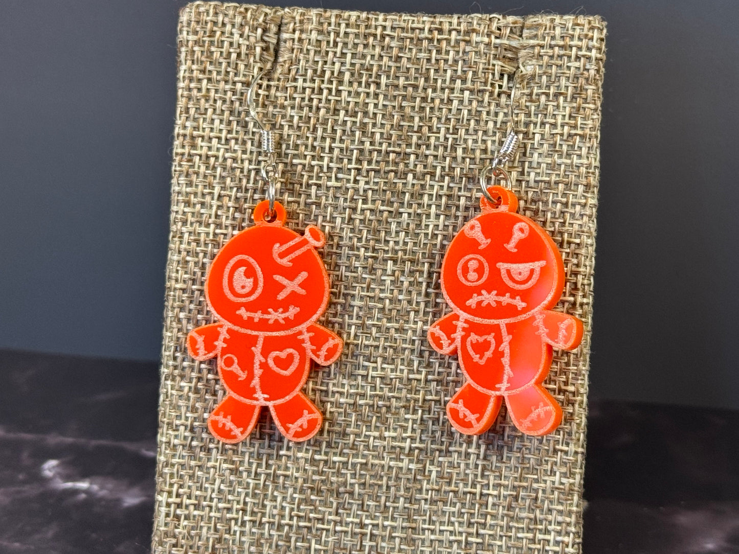 Handmade Voodoo Doll Earrings