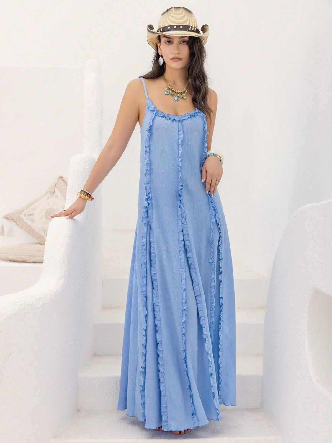 Frill Maxi Cami Dress