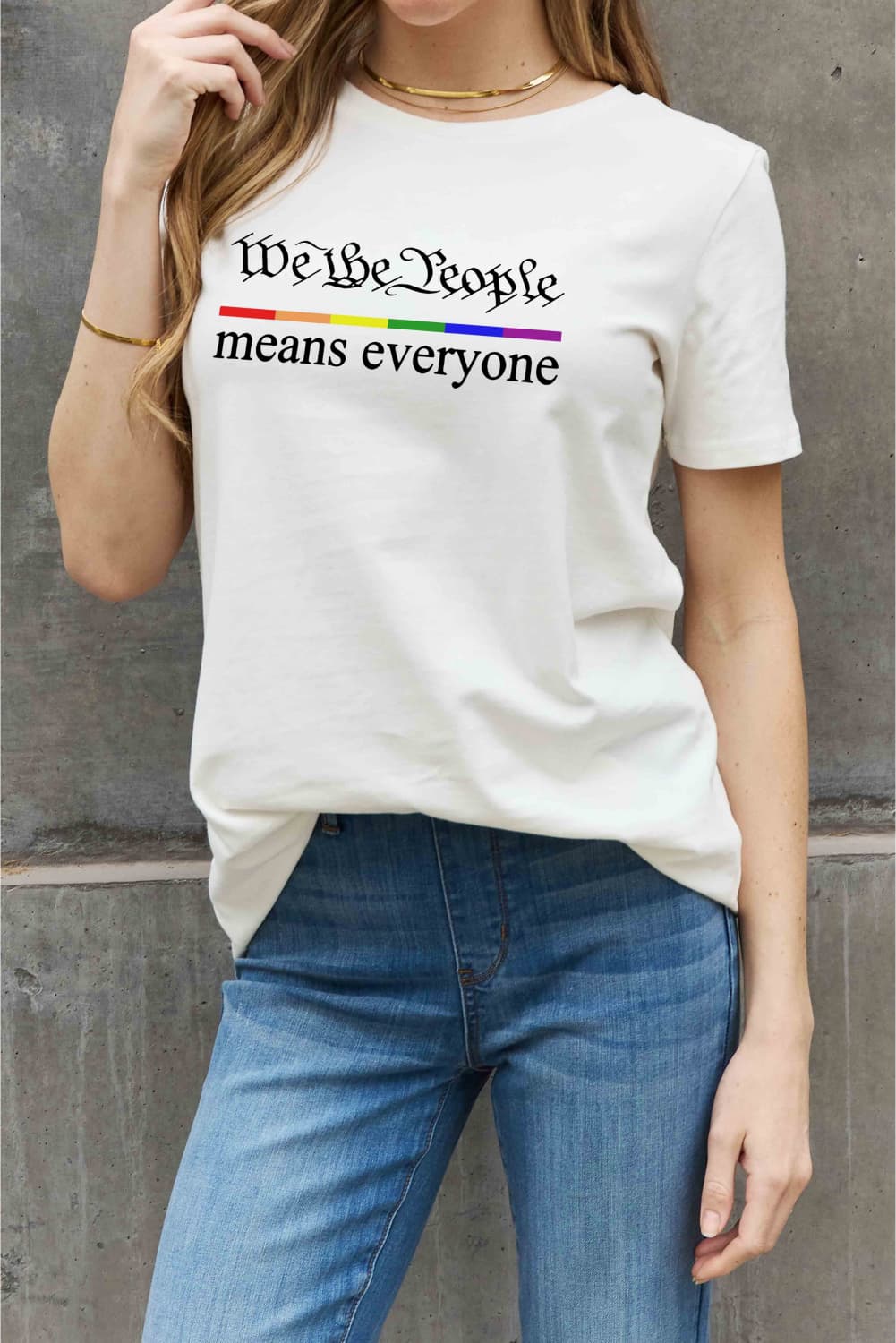 MEANS EVERYONE Graphic Cotton Tee