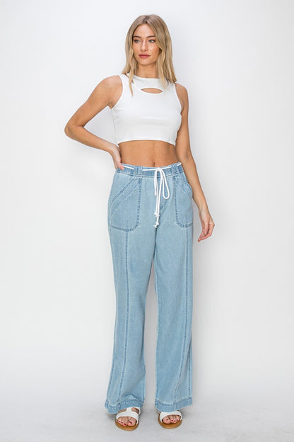 High Rise Straight Jeans