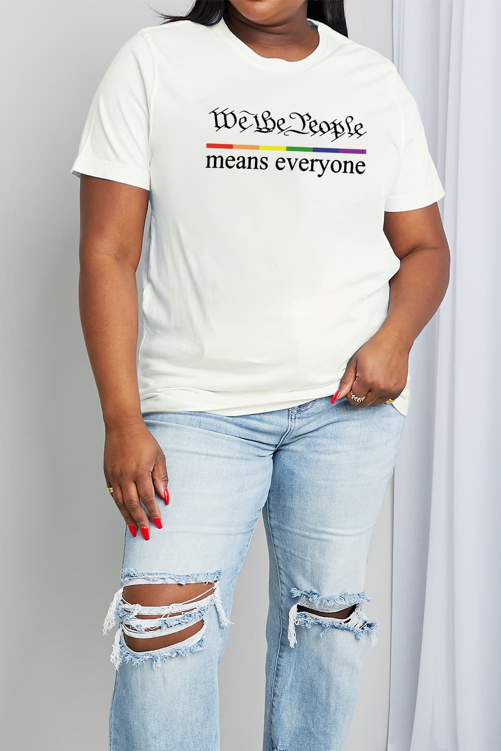 MEANS EVERYONE Graphic Cotton Tee