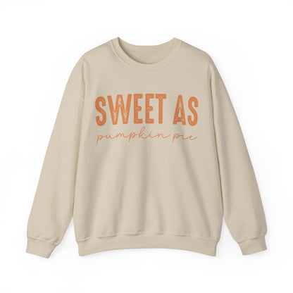 Sweet As Pumpkin Pie Sweatshirt, unisex graphic apparel by 606