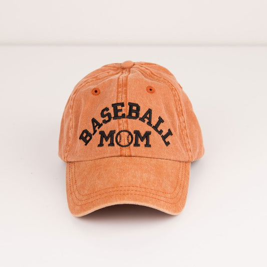 Baseball Mom Embroidered Hat