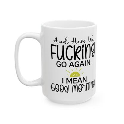 Good Morning Ceramic Mug, meaningful handmade piece by 606