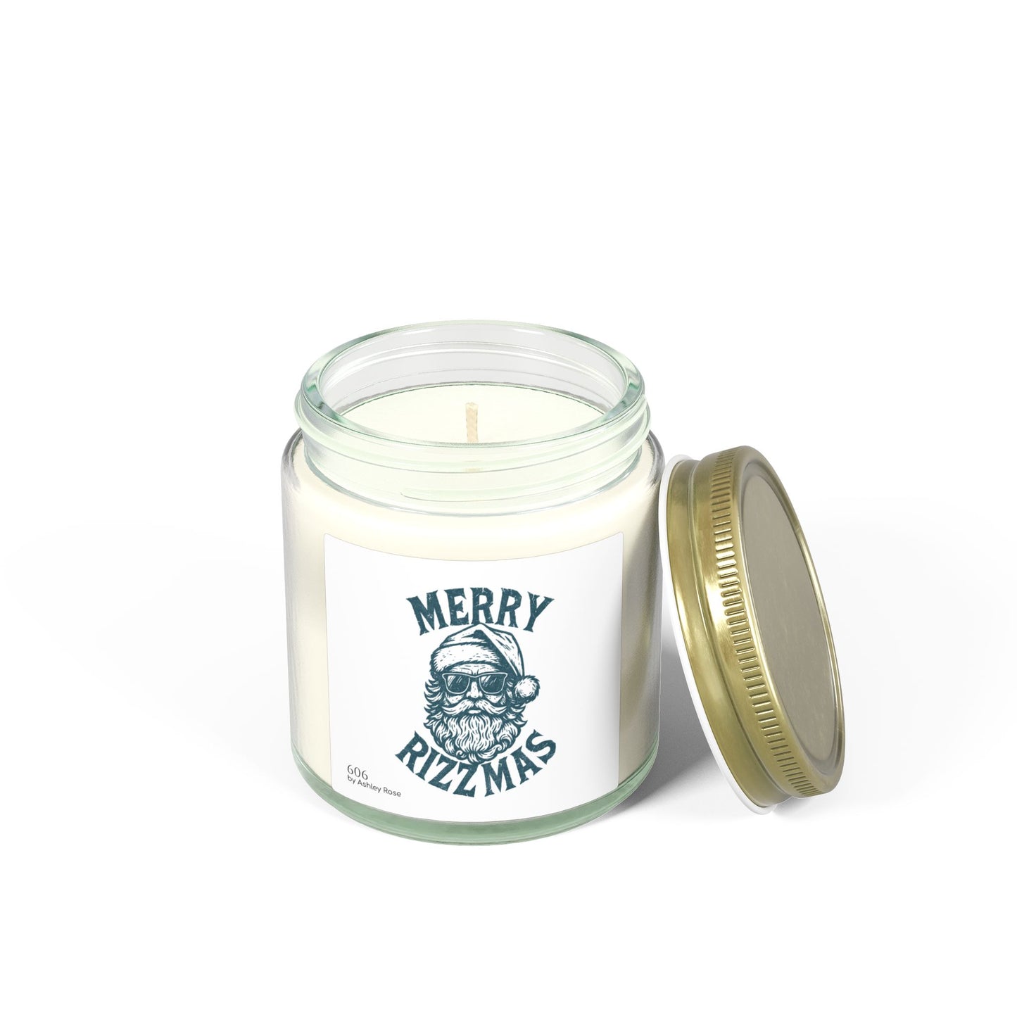 Merry Rizzmas Scented Candle, Coconut Apricot Wax (4oz, 9oz)