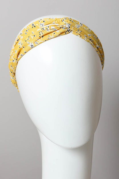 Floral Trailing Vine Twist Headwrap