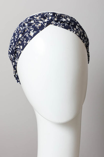 Floral Trailing Vine Twist Headwrap