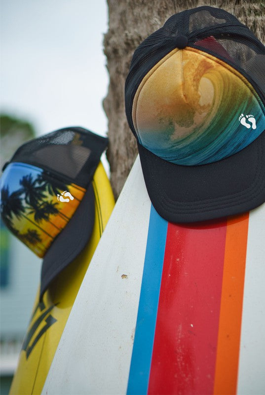 Waves Snapback Trucker Hat