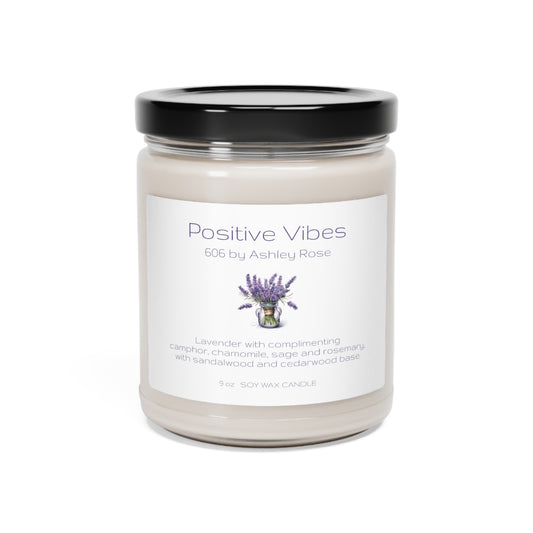 Positive Vibes Scented Soy Candle, 9oz