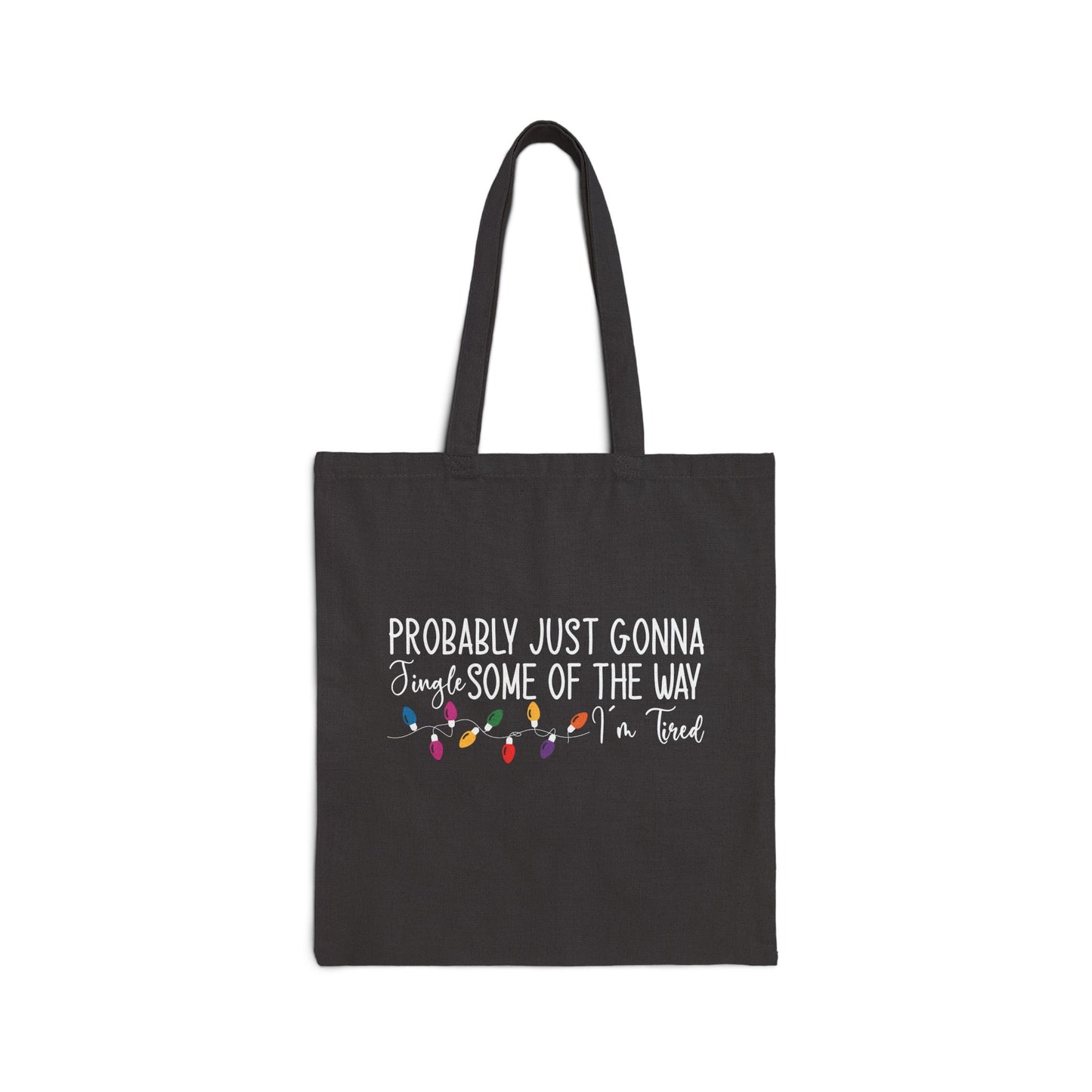 Jingle Some of the Way Cotton Canvas Tote Bag