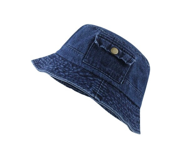 Pocket Denim Bucket Hat