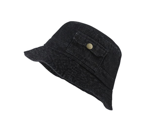 Pocket Denim Bucket Hat