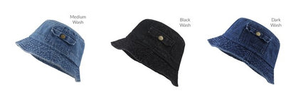 Pocket Denim Bucket Hat