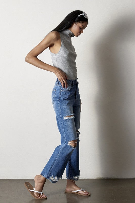 Straight Crop Jeans