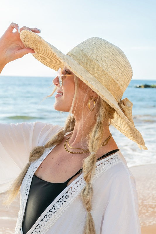 Scallop Edge Bow Sunhat