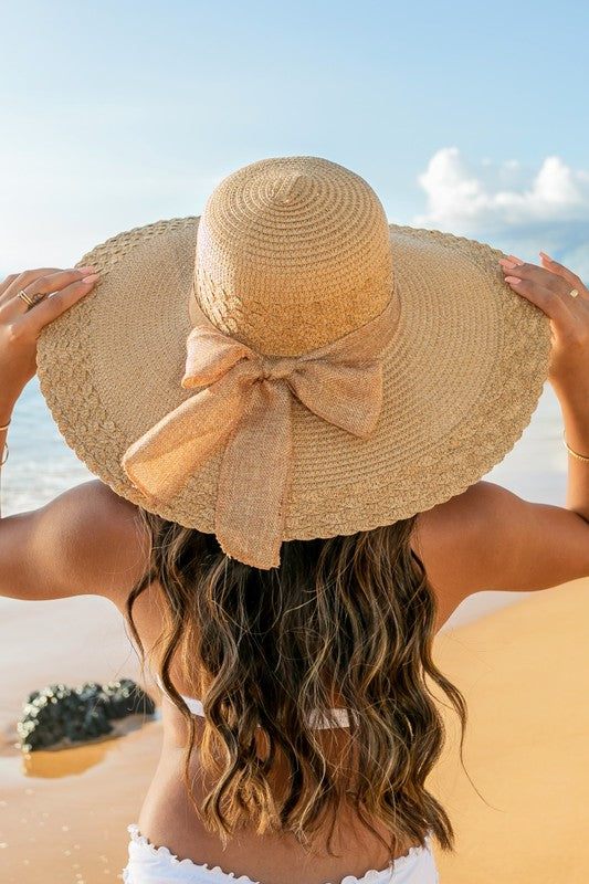 Scallop Edge Bow Sunhat