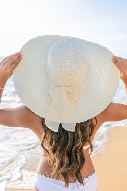 Scallop Edge Bow Sunhat