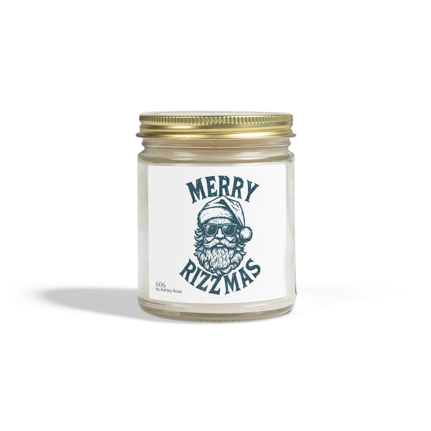 Merry Rizzmas Scented Candle, Coconut Apricot Wax (4oz, 9oz)