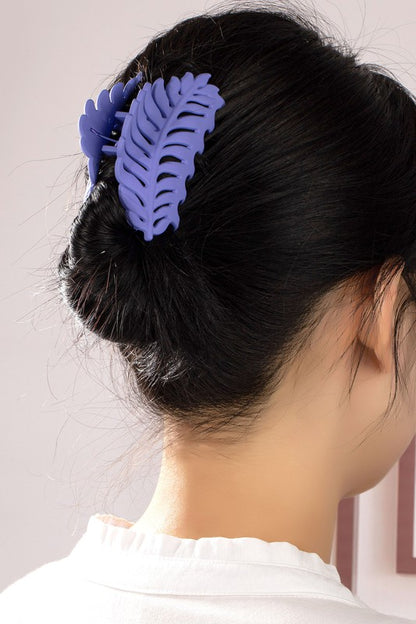 Feather Shape Hair Claw Clip