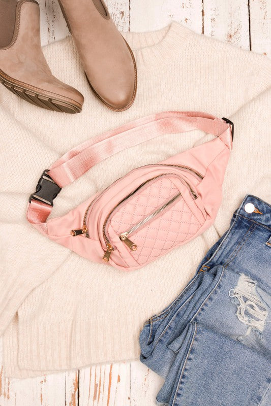 Quilted Belt Sling Bum Bag