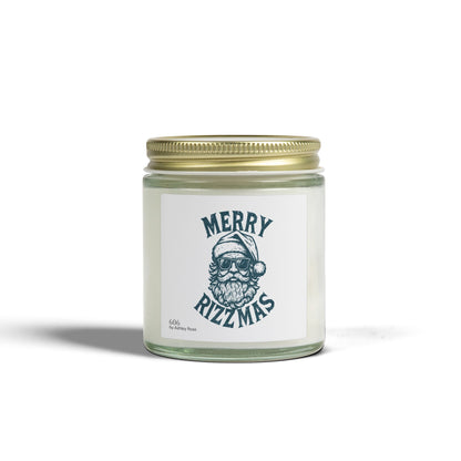 Merry Rizzmas Scented Candle, Coconut Apricot Wax (4oz, 9oz)