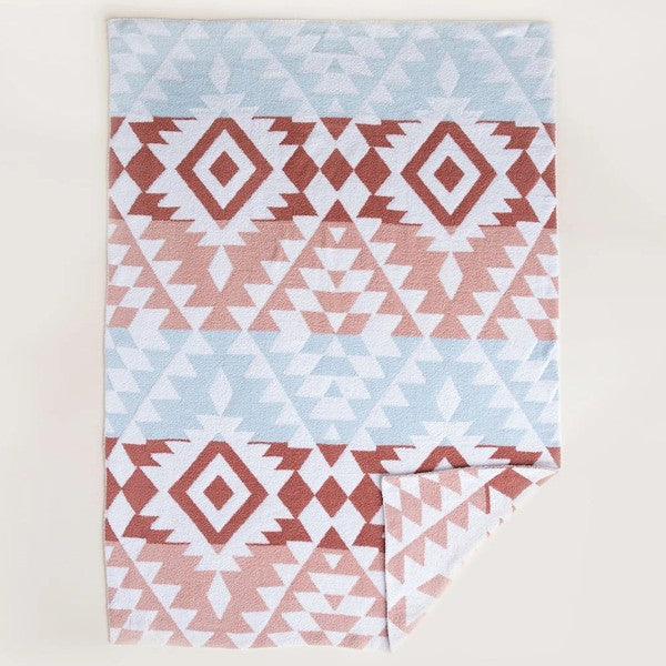 Luxe Super Soft Aztec Boho Print Comfy Blanket