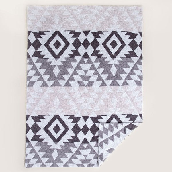 Luxe Super Soft Aztec Boho Print Comfy Blanket