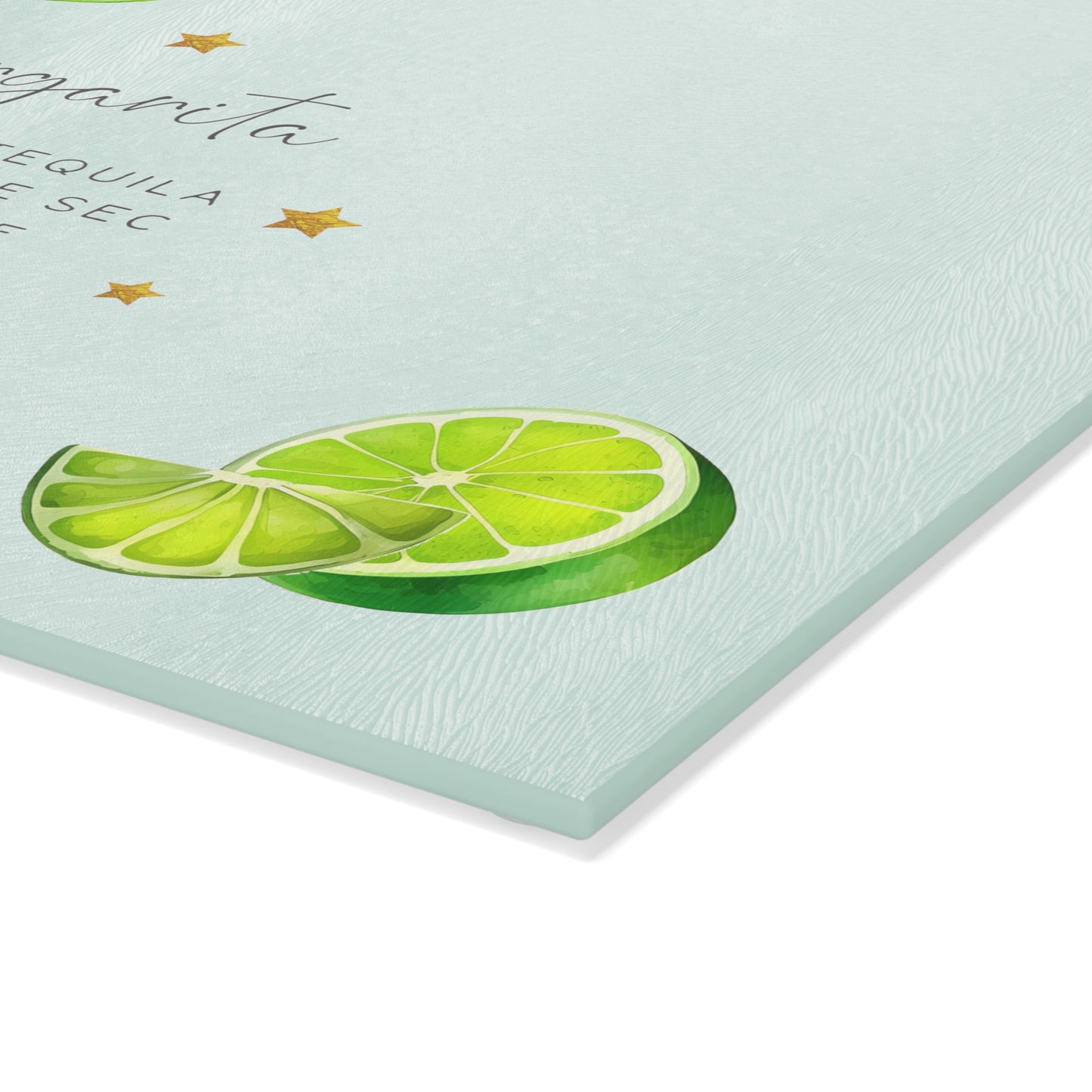 Margarita Recipe Glass Cutting Board