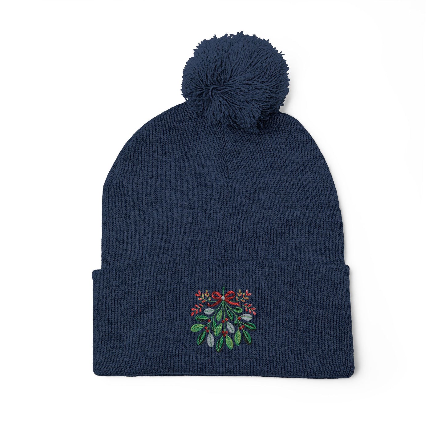 Mistletoe Pom Knit Cap