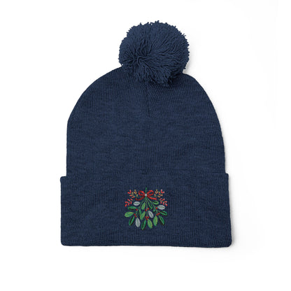 Mistletoe Pom Knit Cap