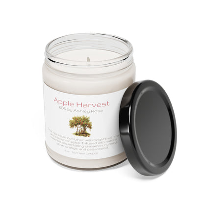 Apple Harvest Scented Soy Candle, 9oz, open Lid