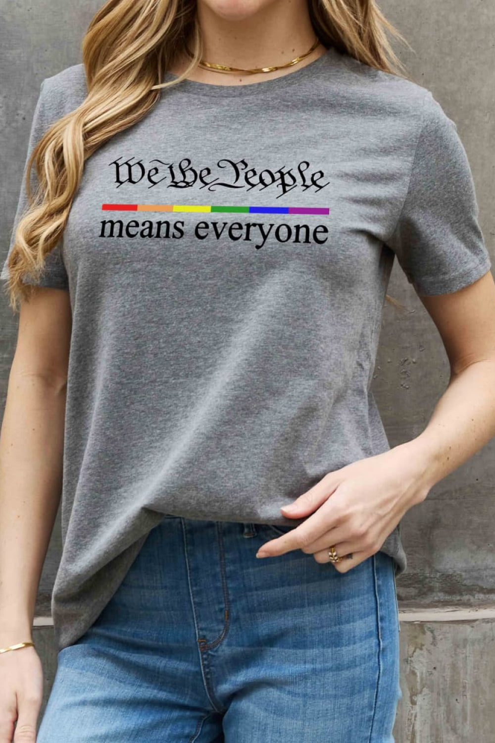 MEANS EVERYONE Graphic Cotton Tee