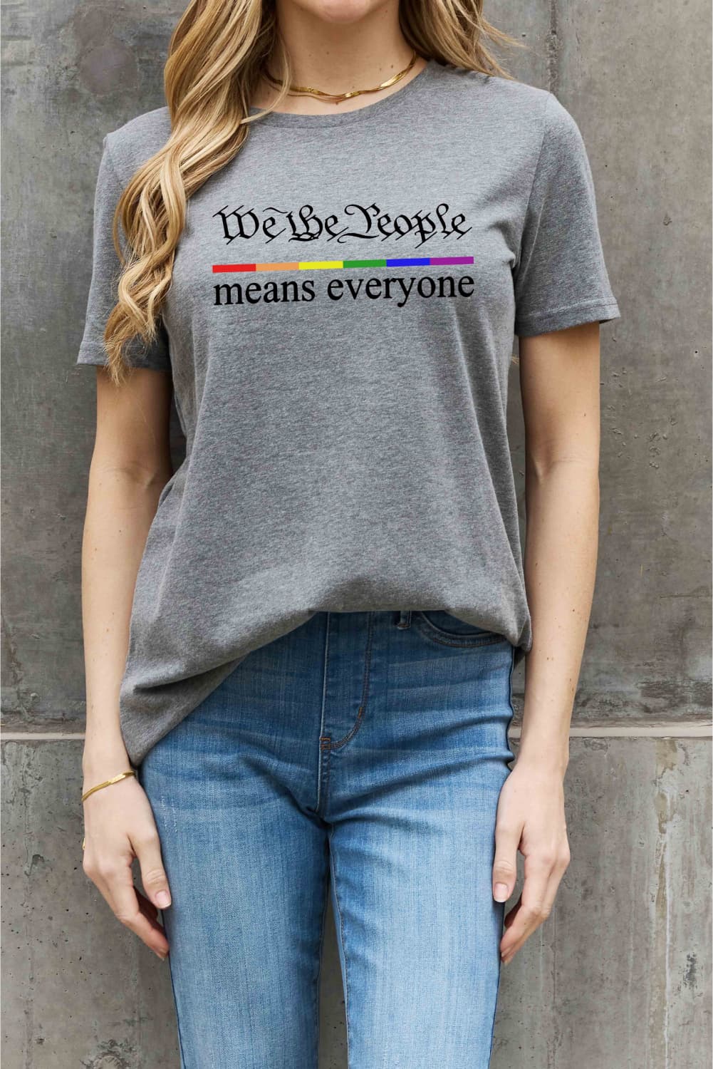 MEANS EVERYONE Graphic Cotton Tee