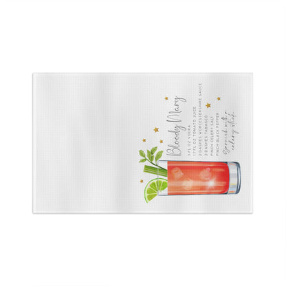 Bloody Mary Recipe Soft Tea Towel