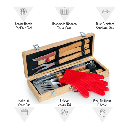 Custom Engraved Grill Set