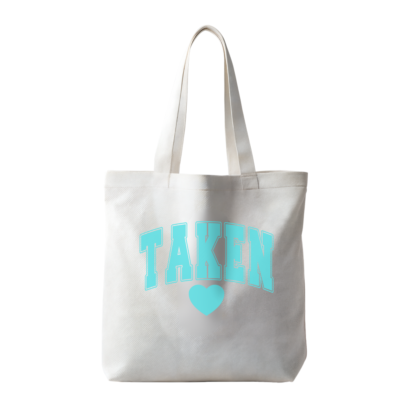 “Taken” Canvas Tote Bag – Playful Statement Carryall | Colorful Graphic Options