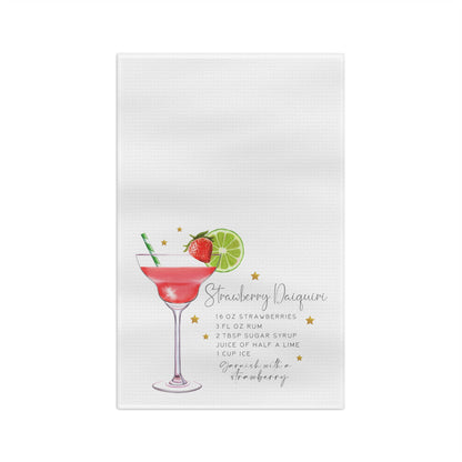 Strawberry Daiquiri Recipe Soft Tea Towel