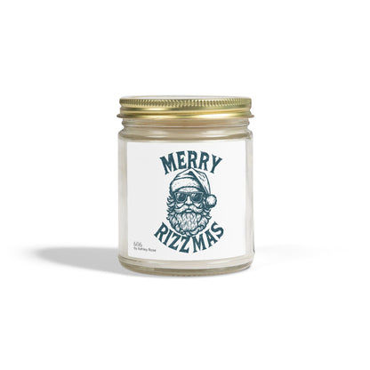 Merry Rizzmas Scented Candle, Coconut Apricot Wax (4oz, 9oz)