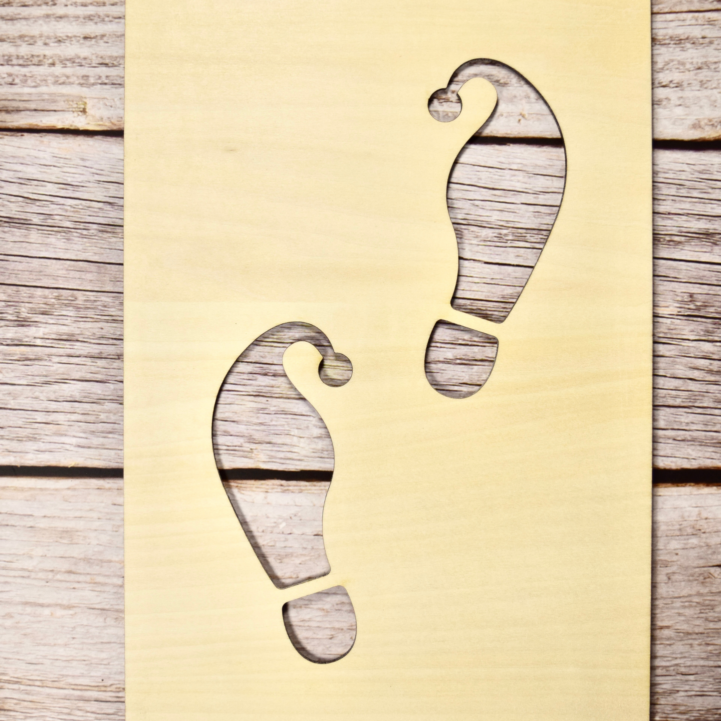 Night Before Christmas Footprint Stencil Set