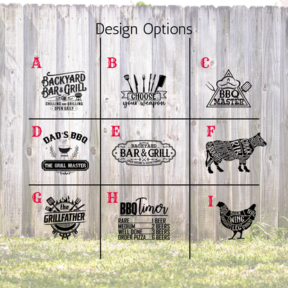 Custom Engraved Grill Set